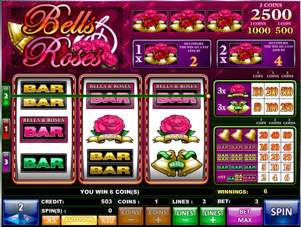 Bells & Roses Slots Win