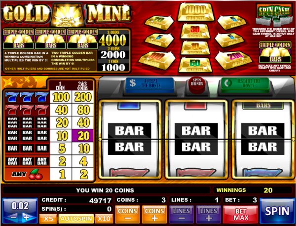 Gold Mine Slots Win