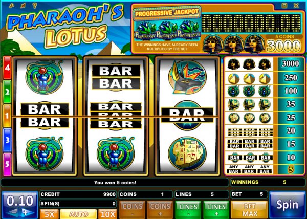 Pharaoh's Lotus Slots Game