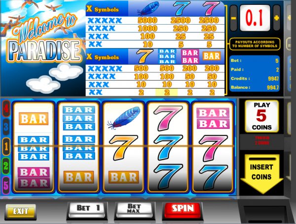 Welcome to Paradise Slots Game