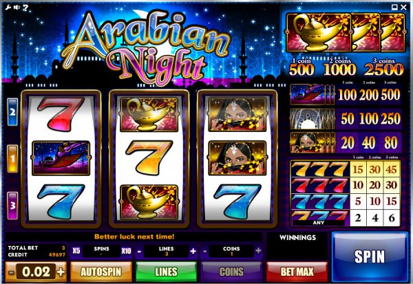 Arabian Night Slots Spin