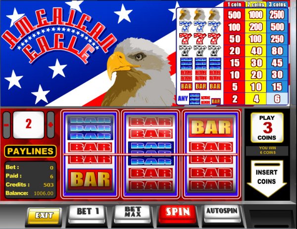 American Eagle Slots Win