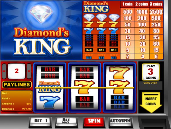 Diamond's King Slots Game